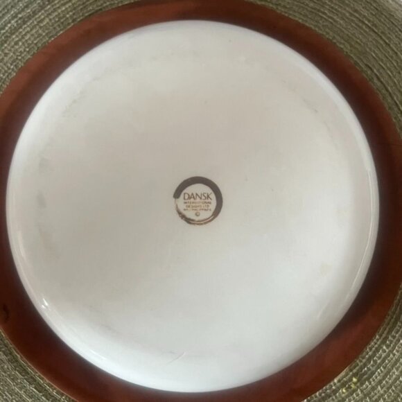 Vtg Dansk Berries Set Of 4 Salad Plates Blueberries & Peaches Niels Refsgaard - Picture 4 of 6